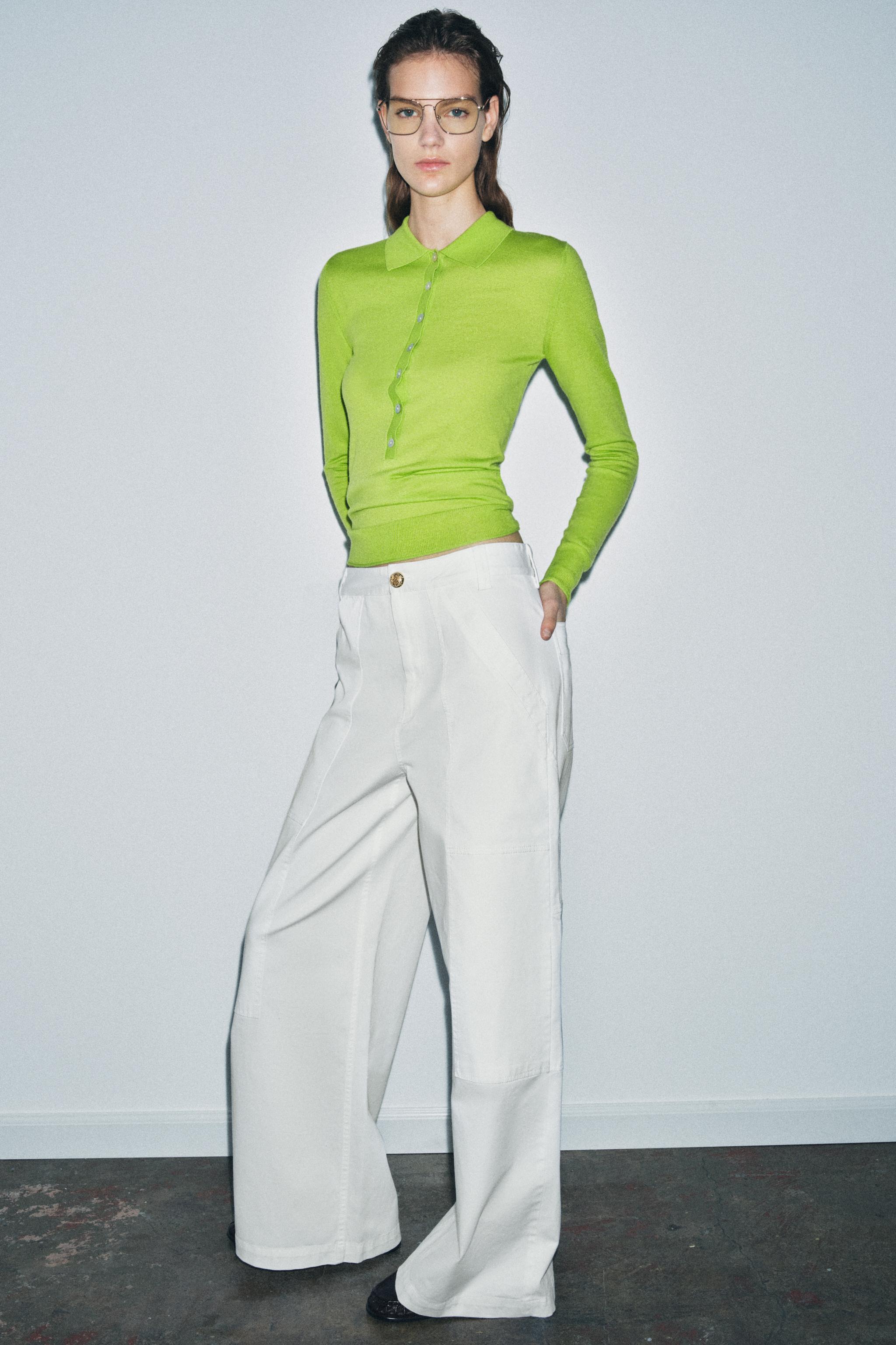 PANTALON WIDE LEG COTON ZW COLLECTION